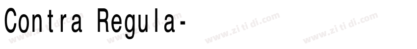 Contra Regula字体转换
